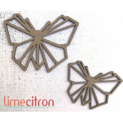  Chipboard - 2 papillons 
